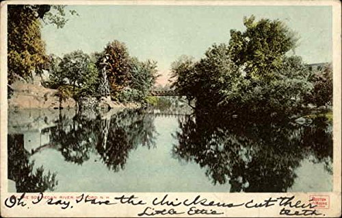 On the Souhegan River Milford, New Hampshire NH Original Antique Postcard 1906