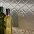 FASÄDE Quilted Decorative Vinyl 18in x 24in Backsplash Panel in Brushed Aluminum (5 Pack)