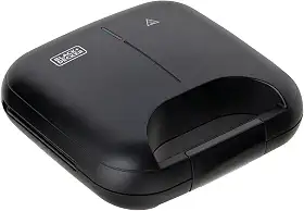 BLACK+DECKER Grill Elétrico e Máquina de Waffle 2 em 1, Sanduicheira Grill com Chapas Antiaderente, Ideal para Waffles, Carnes e Outros Alimentos, Modelo GW750, 220V