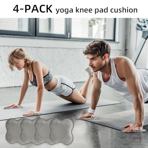 Image of 2-4 Pack Yoga Knee Pads, TPE Cushion for Pilates Exercise