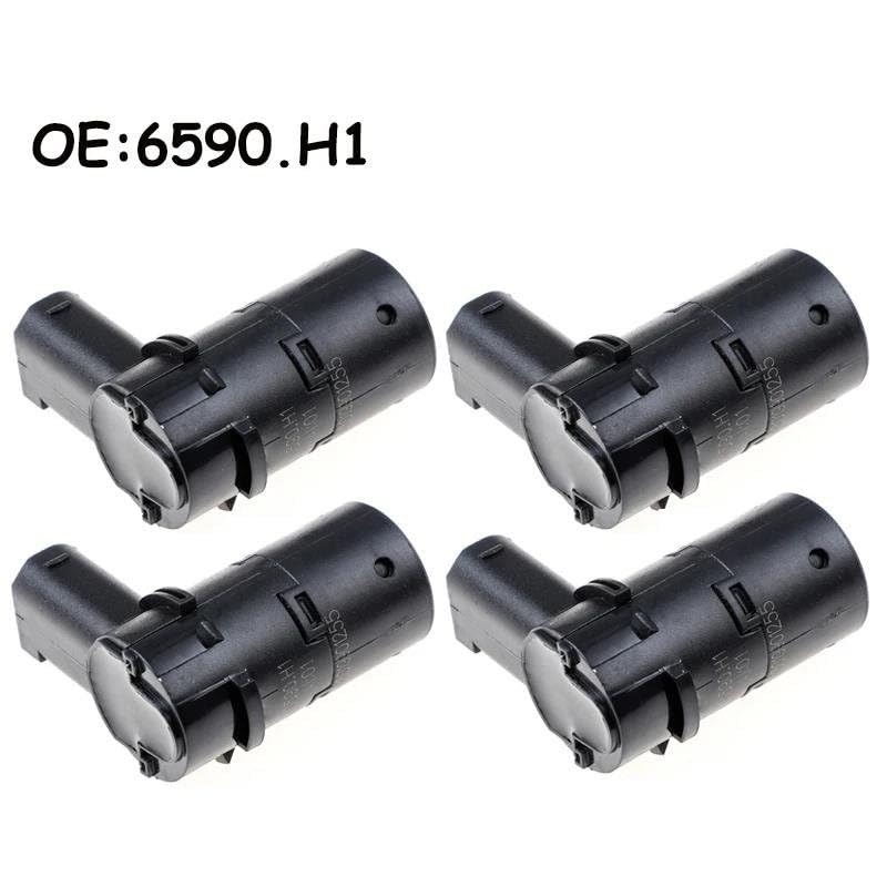 Sensores Aparcamiento PDC Sensor de Aparcamiento PDC con Detector Radar 6590H1 6590.H1 8200417705 para Peugeot 207, 207CC para Citroën C4 y C5 Asist Sensor PDC(4 pcs)