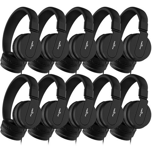 Casque filaire durable pour classe évitant le bruit avec micro et volume limité 93 dB