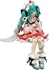 Miku Figur Anime Girl Statue - 14CM PVC Niedliche Sitting Pose Miku Action Figur Sammlerstücke Modell Display Ornament Desktop Dekoration Geschenk