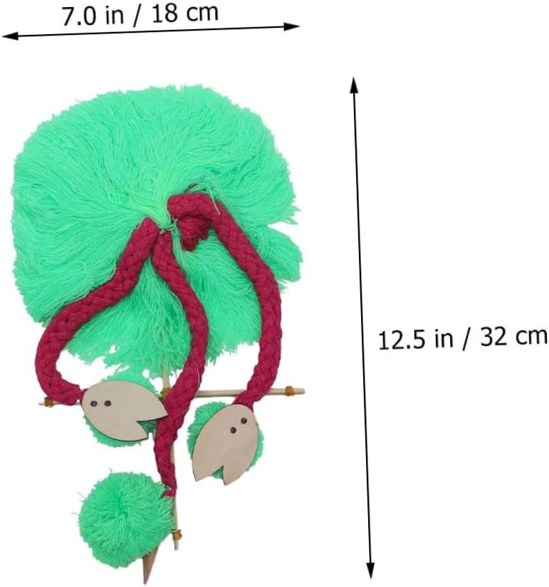 Plush Ostrich Marionette Puppet Pull String for Interactive Animal Show Supply with Vivid Design Finger Dexterity Exercise and Play Fluorescent Theater Doll