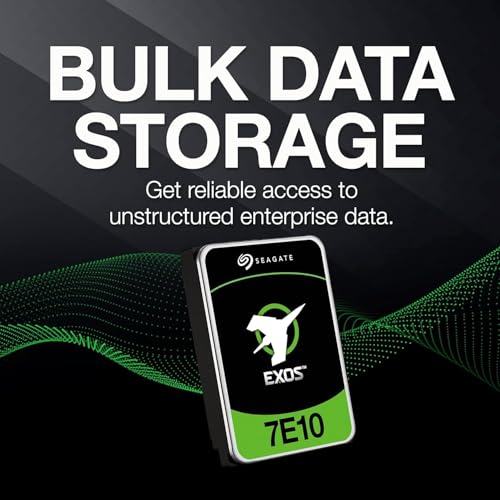 Image of Seagate Exos 7E10 Enterprise Class 10TB Internal Hard Drive HDD 3.5 Inch Model No: ST10000NM017B