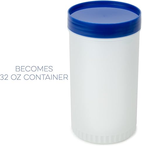 Miniatura 2 de Botellas de jugo de barra de 32 onzas (azul)  Contenedores para almacenar y verter para bar  Vertedores de jugo de plástico para barman, botellas
