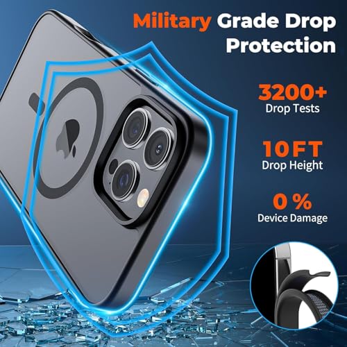 Image of AIBEX Protective OStand Case Compatible for Apple iPhone 16 MagSafe Compatible | Slim Back Cover with Camera Lens Protection, Strong Magnetic Support & Anti-Slip Grip | Military Grade Drop Protection