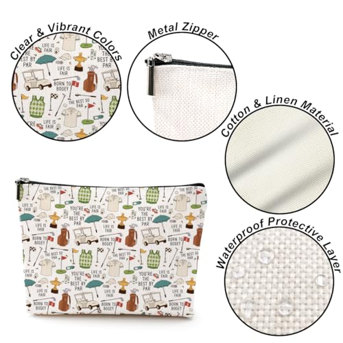 Golf Gifts Cosmetic Bag Funny Golf Gift Golfing Gifts Makeup Travel Bag for Women Friends Sport Team Golf Lovers Coworker Golfer Boss Coach Female Birthday Christmas Retirement Golf Accessories4