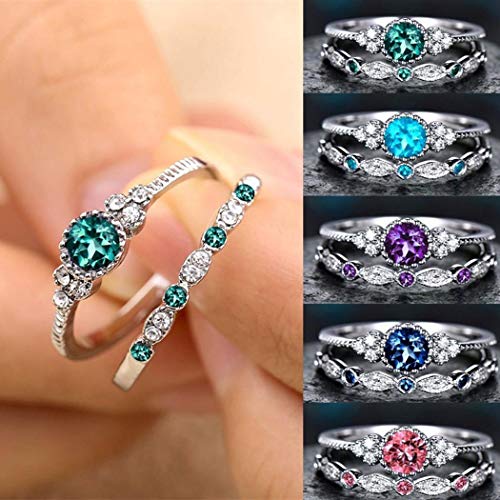 Rings Liwei18 Women Artificial Gem Jewelry Charm Wedding Ring - //coolthings.us