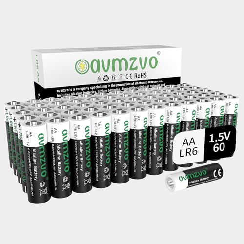 avmzvo AA-batterien, 1,5 Volt LR6, Leistungsstark, 60 Stück,...