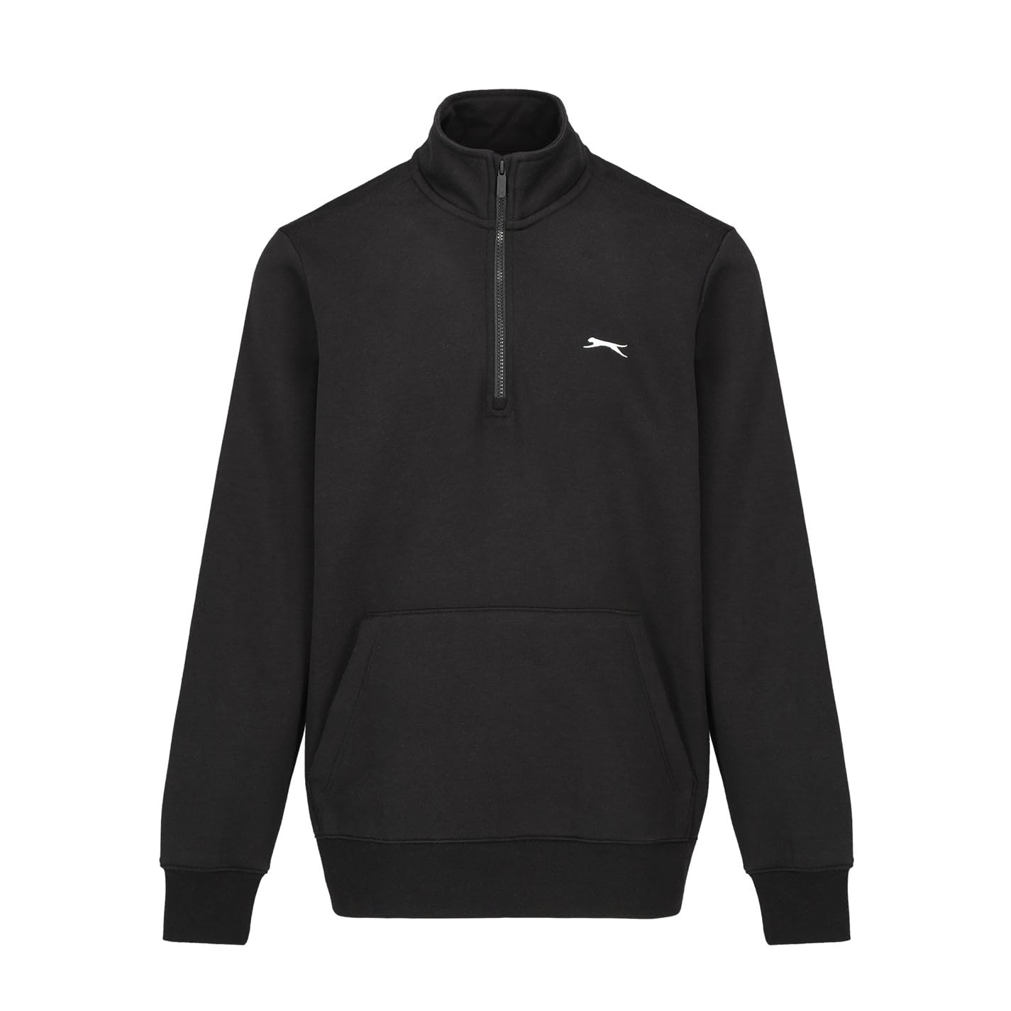 Slazenger Mens Quarter Zip Fleece Top Black 4XL