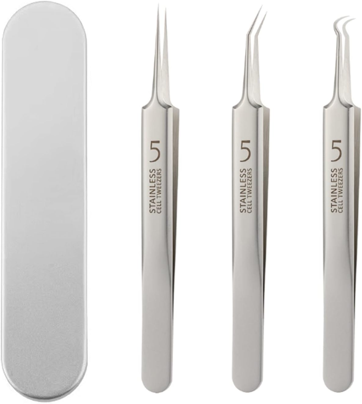 角栓ピンセット 角栓取り 先端は幅0 1mm 汎用型ピンセットセット ステンレス製 毛抜き ニキビ取り 黒ずみ取り 毛穴ケア専用3本ツール 収納ケース付き 携帯便利 人気 おすすめ