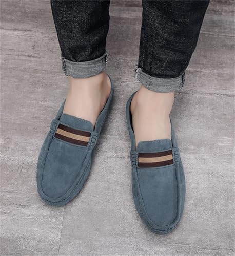 Men's Slippers Summer Breathable Slip-On Loafers Formal Wear Casual Open Back Business Casual Shoes4