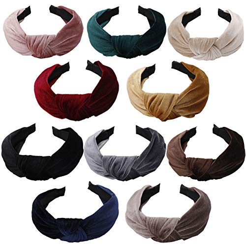 Headbands for Women Wide Headbands Knotted Turban Headbands Hair Band Solid Headbands for Girls Knot Headband Headband for Women Cloth Headbands