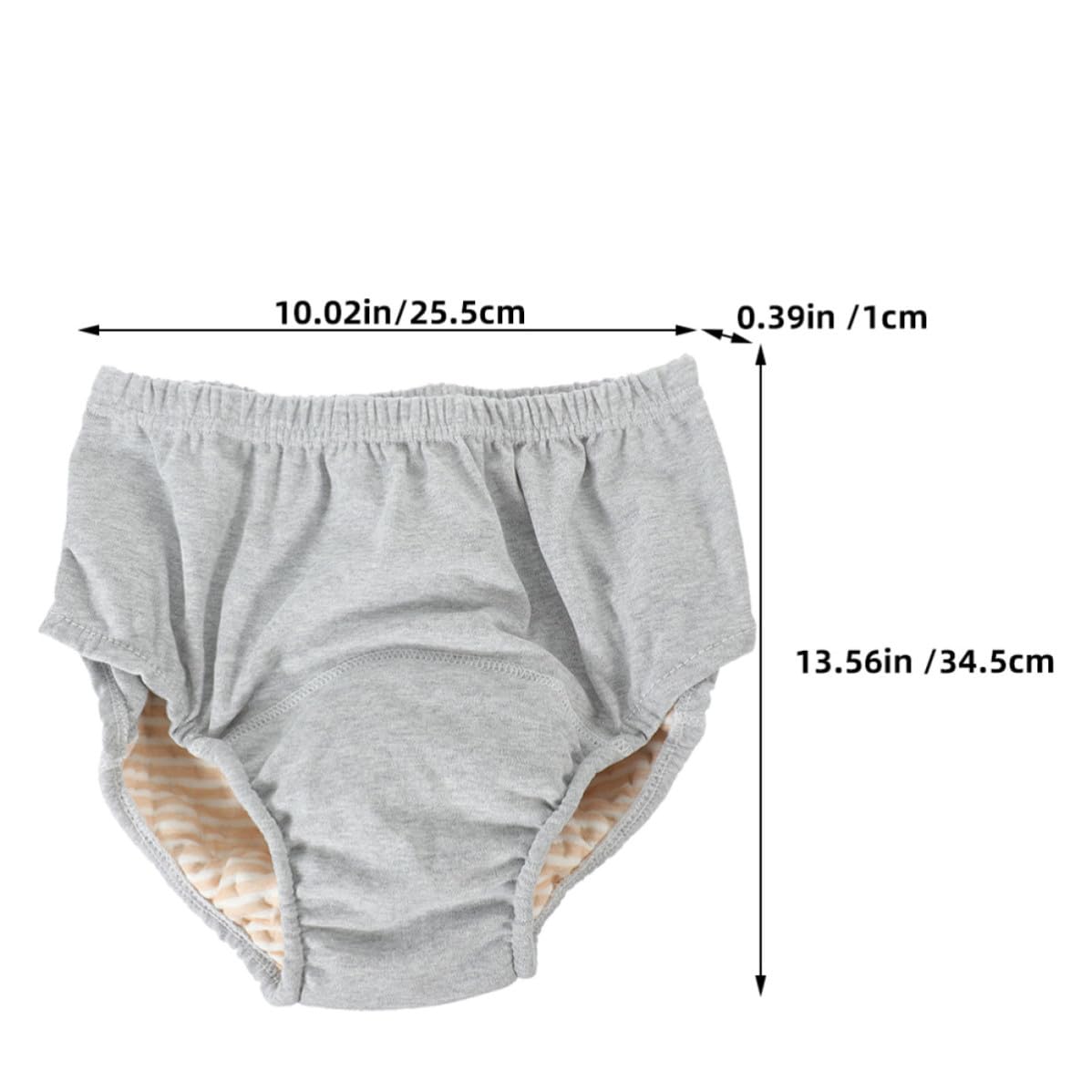 Culottes Anti-fuites pour Adultes en Coton Lavables, Lot de 2 Pièces, Protection Urinaire pour Hommes et Personnes Âgées, Design Simple et Confortable
