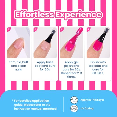 Image of Beetles Hot Pink Gel Polish - Beetles Summer Voyage BikiniPink Summer Nails, Hot Pink Gel Nail Polish, Same Color Bottle, Soak Off UV LED Neon Nails, Long-Lasting Manicure Salon DIY Home for Holiday