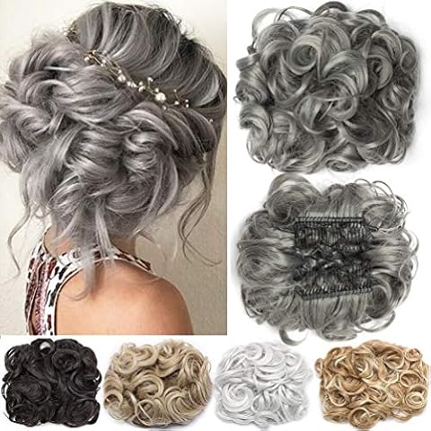 MY-LADY Messy Curly Hair Bun Extension Cover