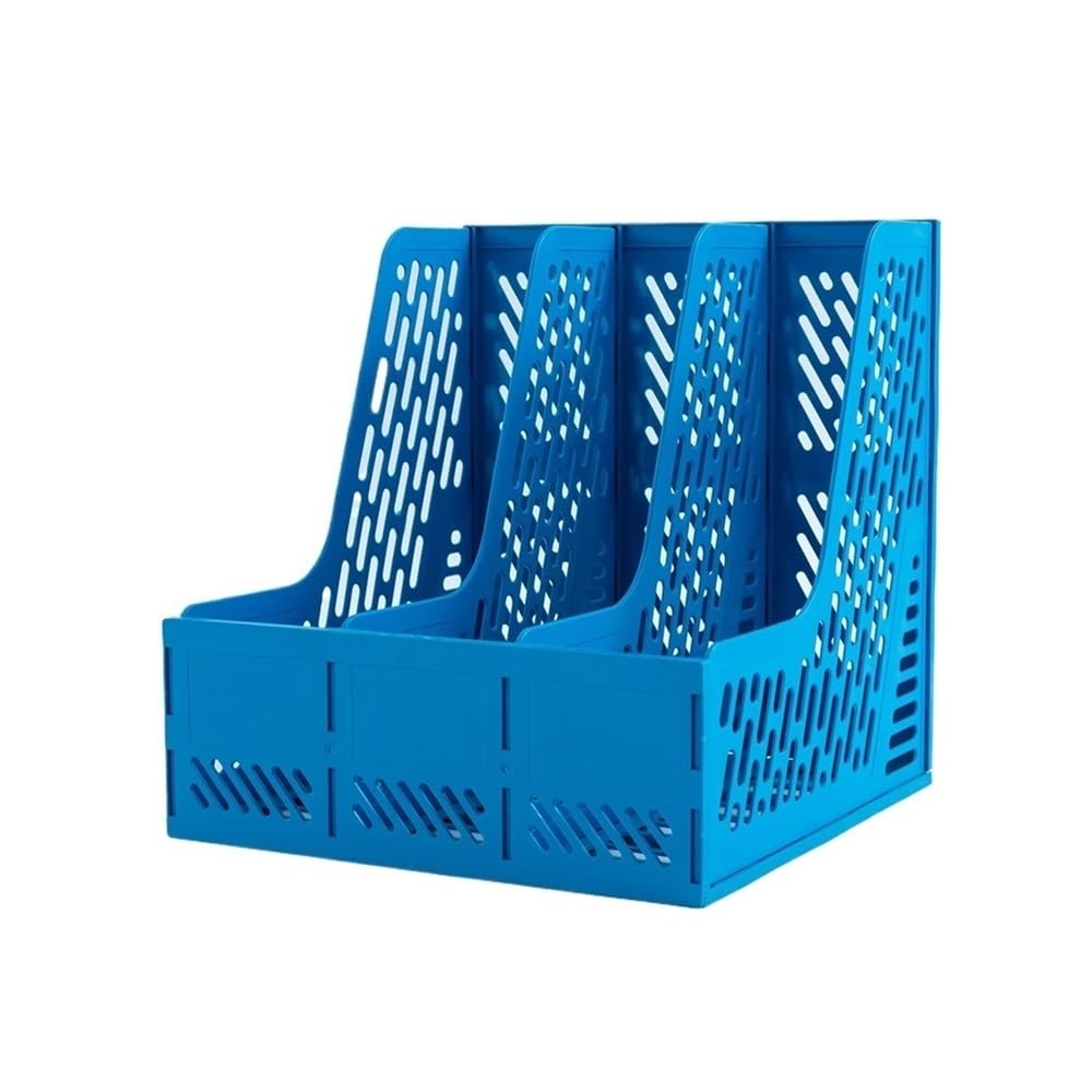 J9V4G6S3B5 Desktop File Rack Storage Document Information Contract Classification Desktop File Rack Office(Blue)