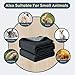 FunFurry Washable Pee Pads for Dogs - 4 Pack Reusable Pee Pads，Waterproof Puppy Pads，Pet Training Pads，Super Absorbent with Dog Paw Shape Non-Slip Backing (Dark Grey, 18
