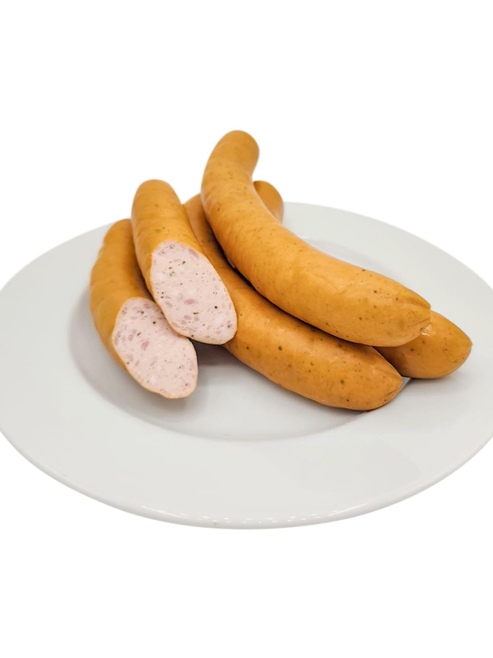 Brühpolnische Wurst mit Kräutern aus Rind und Schwein | als Bratwurst grillen oder wie Bockwurst und Wiener zubereiten | bekannte Imbisswurst 10x 150g