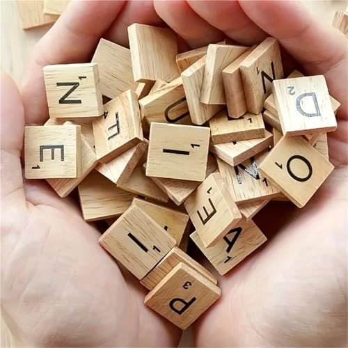 Tiles de Letras de Madera para Manualidades 500 piezas miniatura 5