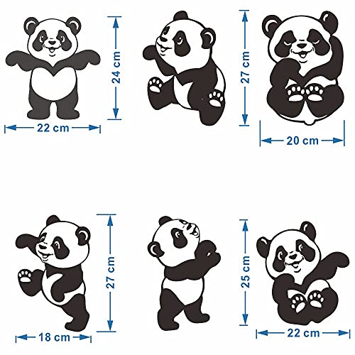 Vinilos Decorativos Panda Bambú 6 Piezas para Pared miniatura 2