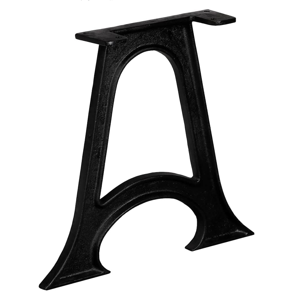 Hothingwell Gambe da tavolo in ghisa solida, base ad arco stile antico, 2 pezzi con fori preforati per installazione semplice, supporto per vassoio pesante per tavolino da caffè industriale.