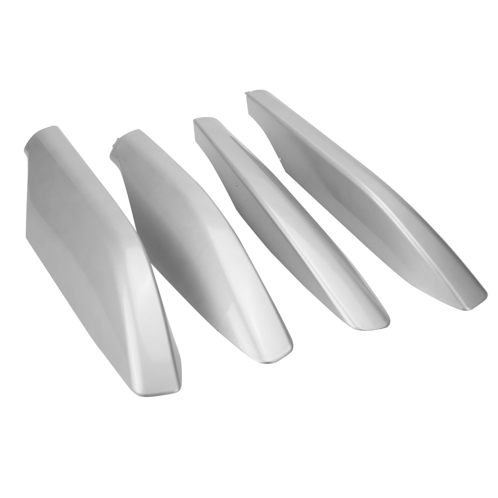 4 Pcs Roof Rack Rail Leg End Cover Shell Compatible with Toyota Land Cruiser Prado 120 Lexus GX470 2003-2009, Top Side Roof Luggage Cargo Rack Rail End Cover Cap Shell Trim, Replaces OE# (Silver)