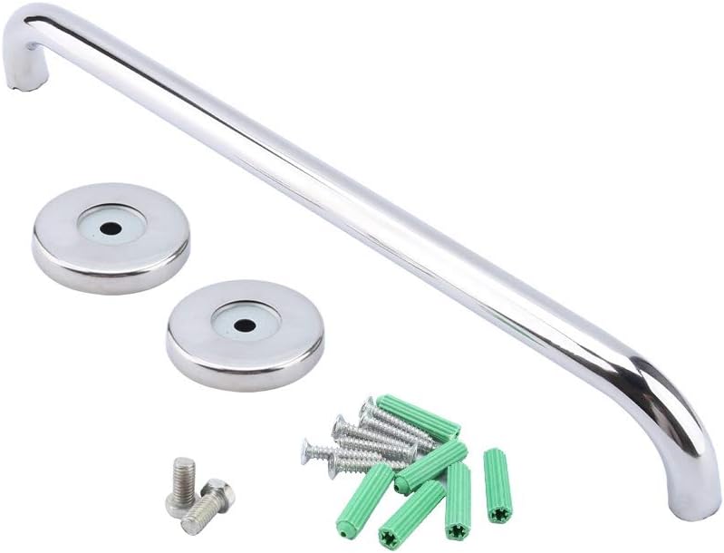 BORDSTRACT Stainless Steel Safety Bathroom Shower Tray Handle Grab Bar Grab Bar Wall Mounted and Value Silver
