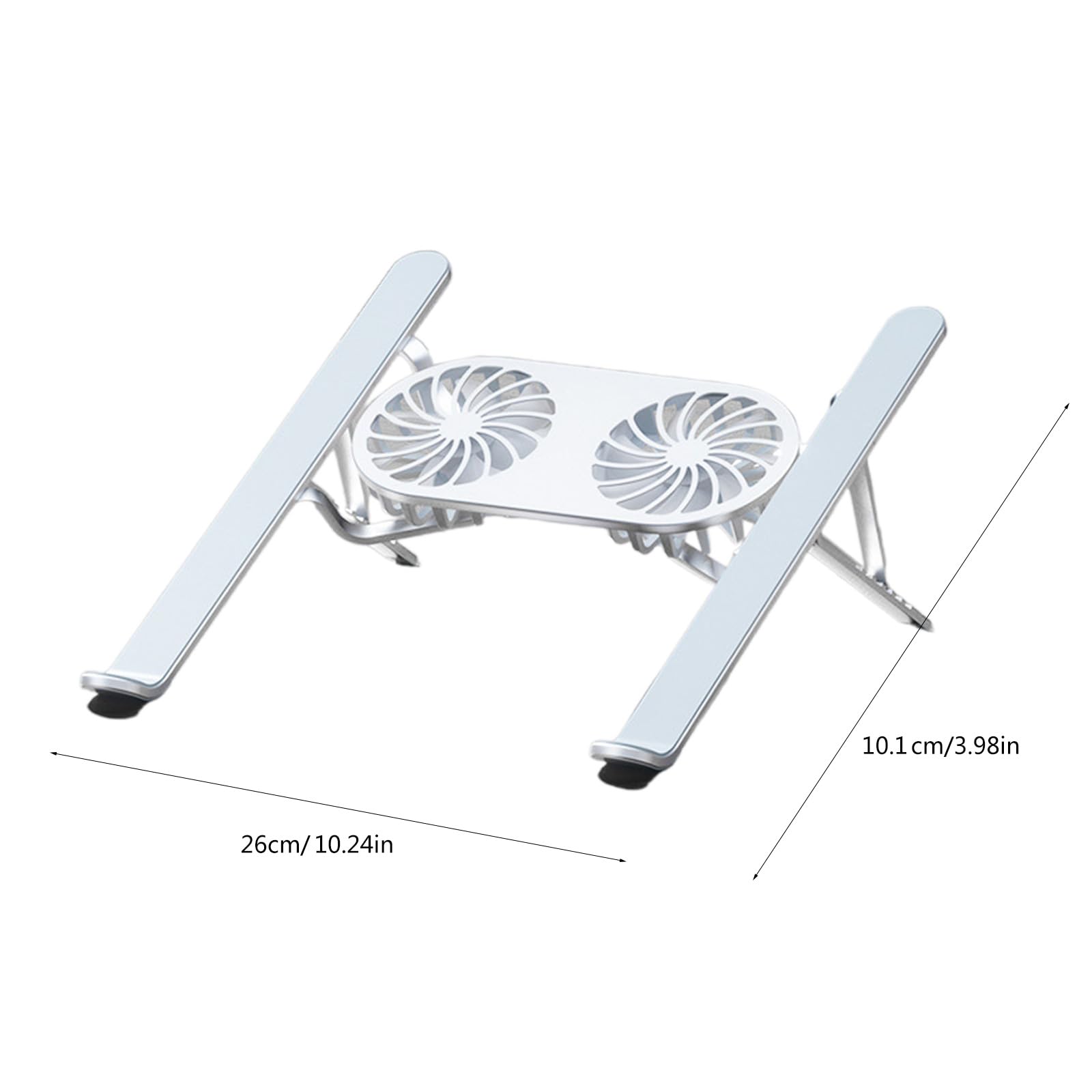 Supporto regolabile in alluminio per computer portatile con ventola di raffreddamento, per notebook da 13 a 21 pollici, raffreddamento efficace del calore