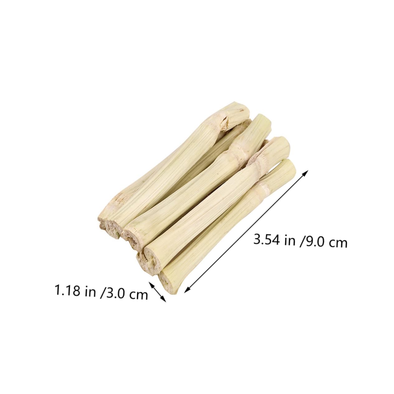 Bambus Kauspielzeug für Hasen, Beige, 1 Satz, Zahnfreundlich