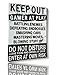 Funny Gamer Decor, 'Keep Out Gamers Only' 12