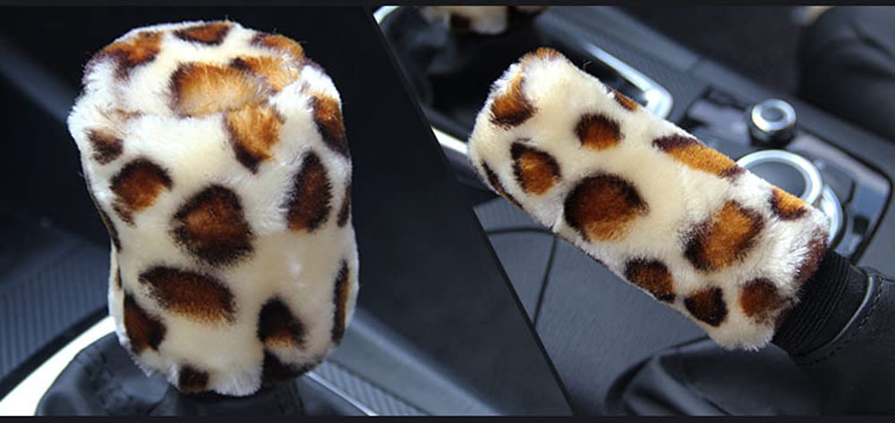 Coprivolante Leopardato In Peluche - Universale Per Auto 36-38 Cm - Foto 6