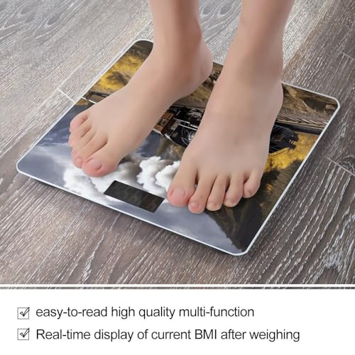 Báscula digital de baño con diseño de locomotora miniatura 5