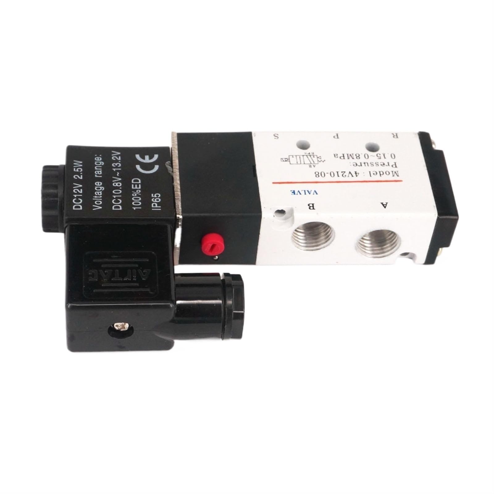 4V210-08 vanne électromagnétique distributeur pneumatique 5/2 voies AC24V 1/4