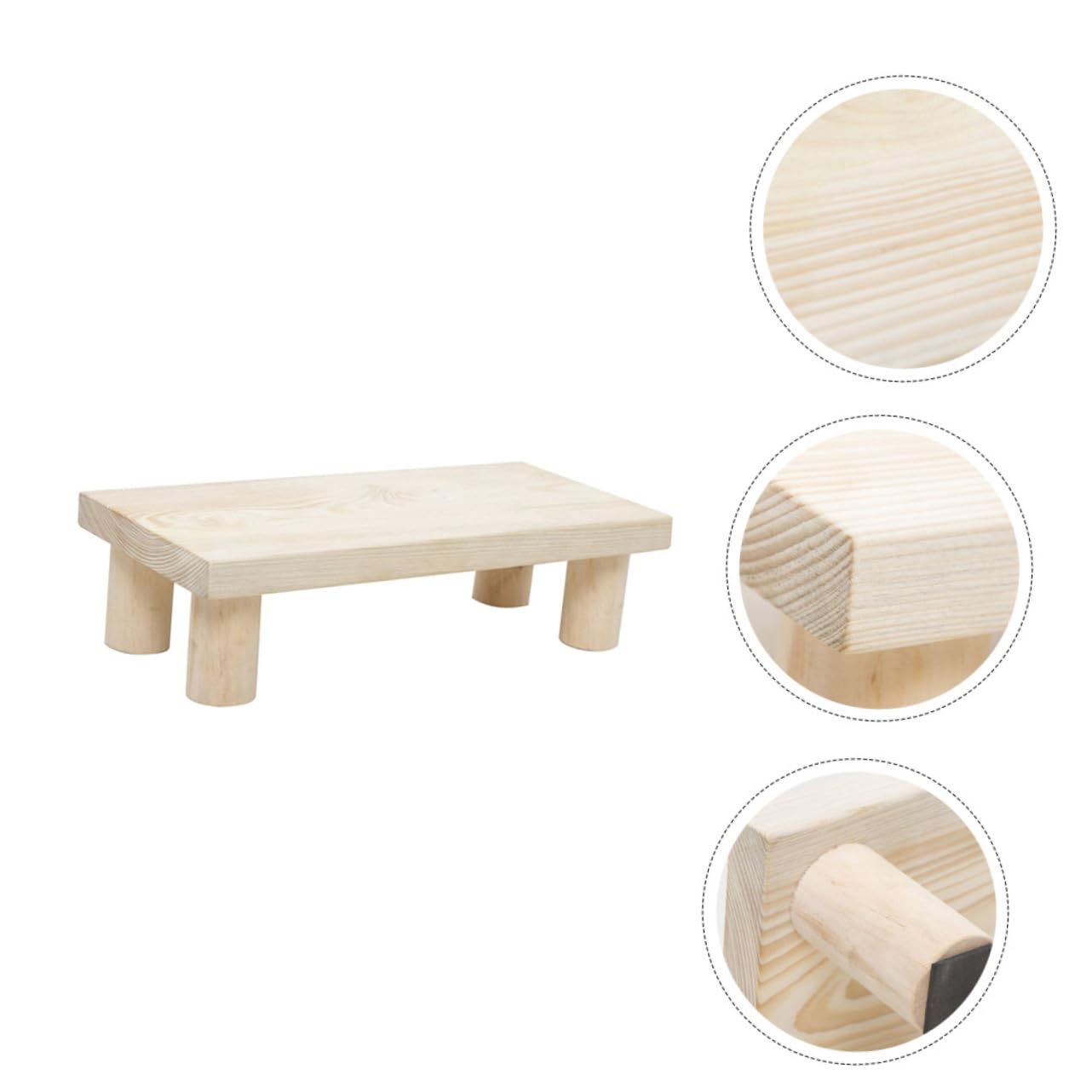 1pezzi Sgabello Per Ragazzo Ragazza Legno Pedana Antiscivolo Per Toilette Sgabello Multiuso Per Casa e Bagno Design Elegante e Pratico Per Uso Quotidiano