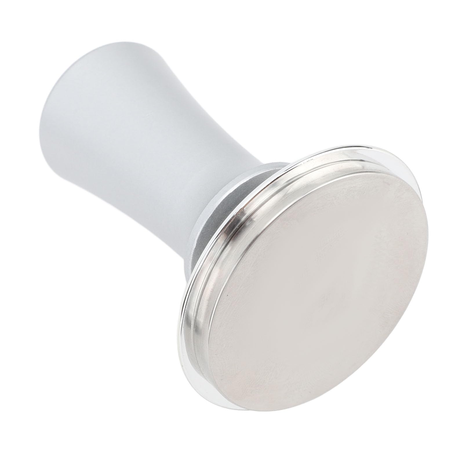Tamper Hand Tamper, Stainless Steel Stainless Steel Espresso Tamper with Comfortable Grip for Coffee Machine Accessories (Silver Flat Bottom)