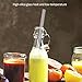 Reusable Drinking Straws,Plastic Straws for 20oz & 30oz Tumblers Yeti(set of 4 straight straws+ 2 cleaning brushes)
