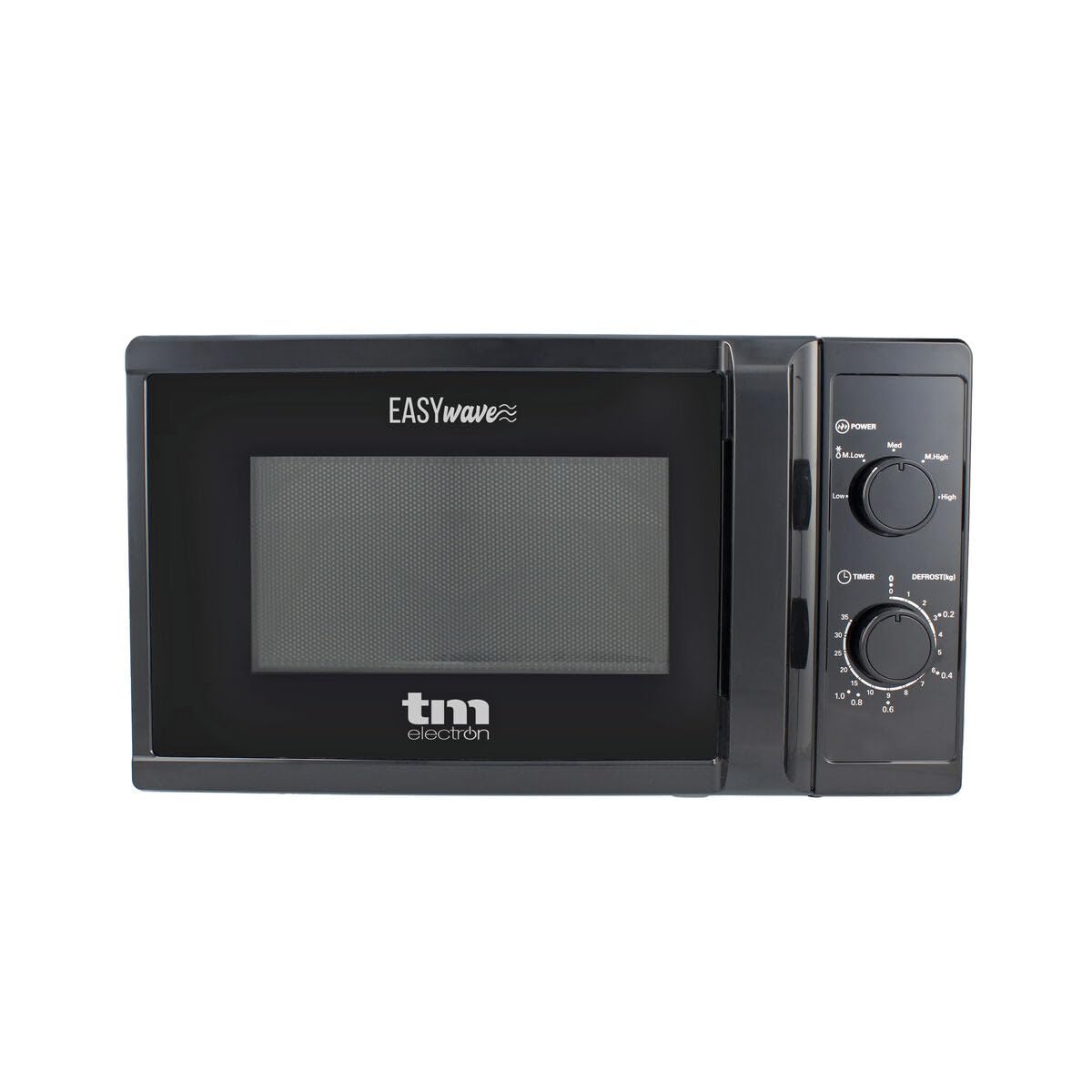 TM Electron TMPMW002BLK EASYWAVE Kuchenka mikrofalowa o pojemności 20 litrów, 700W, 5 poziomów mocy, funkcja rozmrażania i minutnik 35 min, kolor czarny