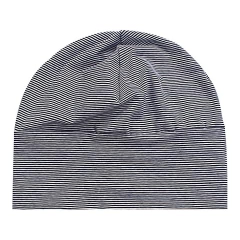 Adult Unisex Cotton Night Cap Sleep Patch Sleeping Head Hat Stripe Cover