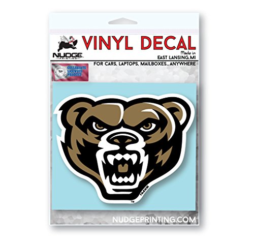 Image of Collegiate NCAA Car Decal Made from Premium Weatherproof Vinyl (Oakland University)