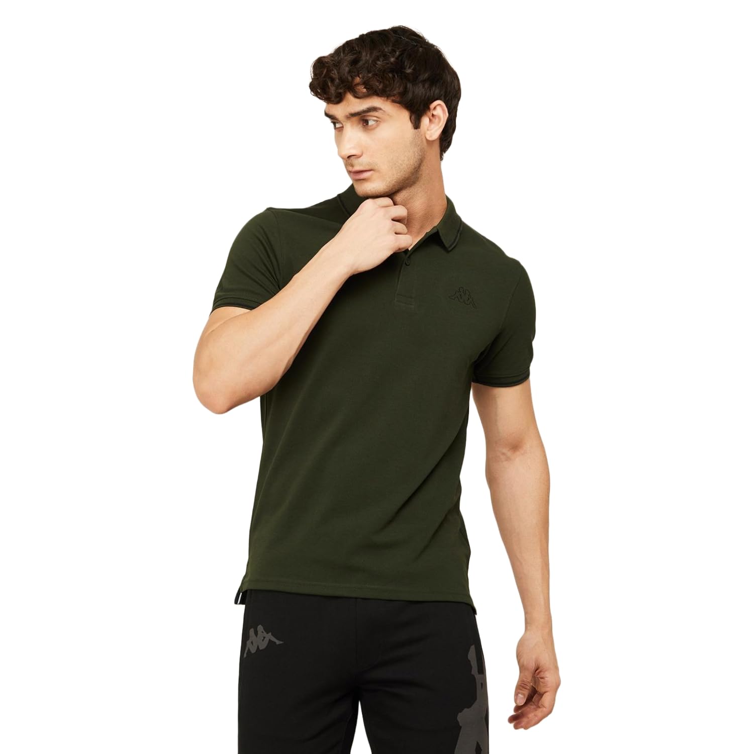 kappa Men Cotton Regular Fit Solid T Shirt-picture-37