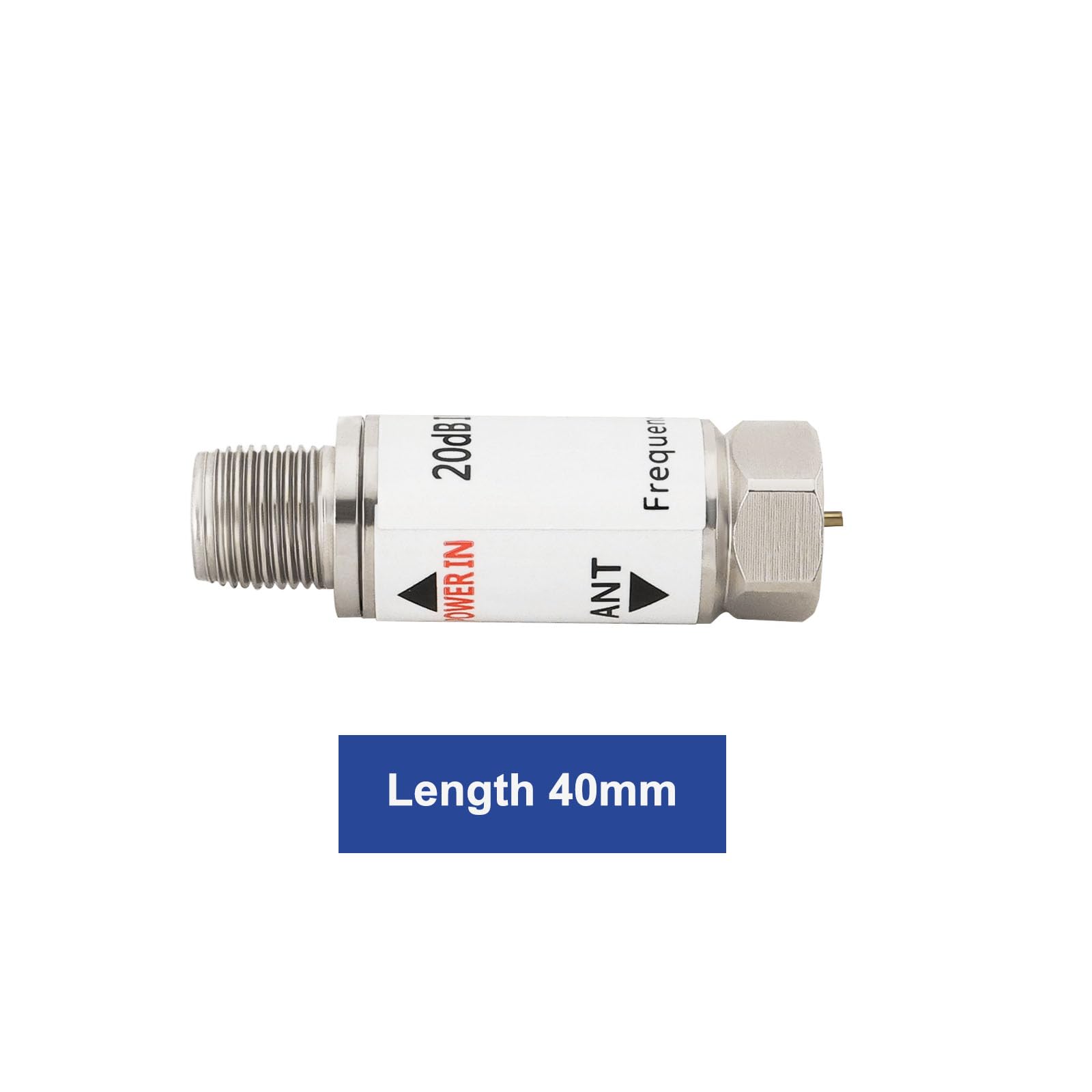 2 pz 20dB Inline Amplificatore 10-2400MHz Inline Sat Amplificatore Satellitare Singal Booster Sostituzione per AMP SAT DVB-T Amplificatore