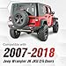 EYOUHZ for Wrangler JK Heavy Duty Steel Tailgate Hinges Compatible with 2007-2018 Jeep Wrangler JK JKU Unlimited 2/4 Doors, 2 PCS Reinforced Tail Gate Hinge Bracket Spare Back Door Rear Hinge Set