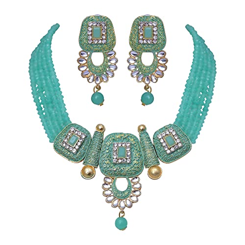 Darsha Collections Traditional Pearl Necklace Set for Women(244)