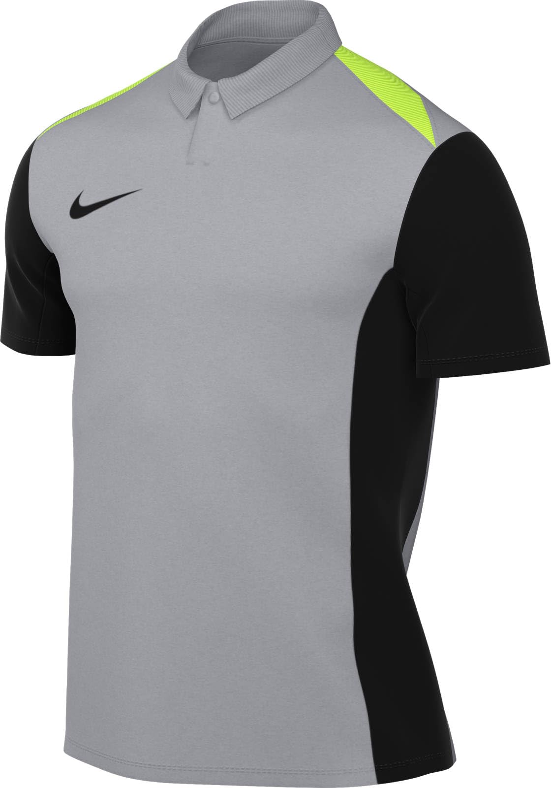 NIKE FD7600-013 M NK DF ACDPR24 SS POLO K Sweatshirt Men's WOLF GREY/BLACK/VOLT/BLACK Size S