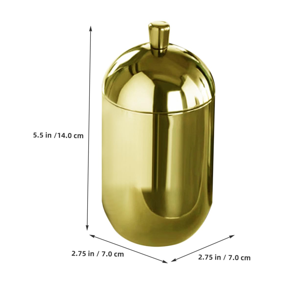 Veemoon Botella Difusora Recargable de Acero Inoxidable Dorado con Tapa Elegante para Aromaterapia y Decoración de Hogar y Oficina