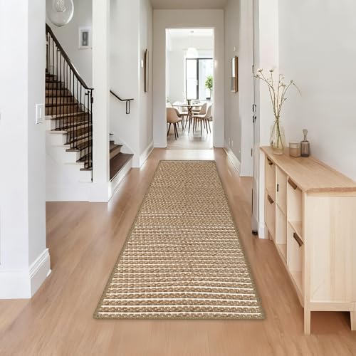 winolive Braided Hallway Runner Rug,Super Absorbent Kitchen Mats for Floor,Non Slip Washable Kitchen...