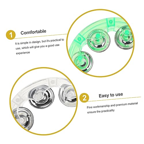 Hoement 8 Peças De Jingles Piscantes De Mão Sinos De Percussão Portáteis Agitadores De Bebê Conjunto