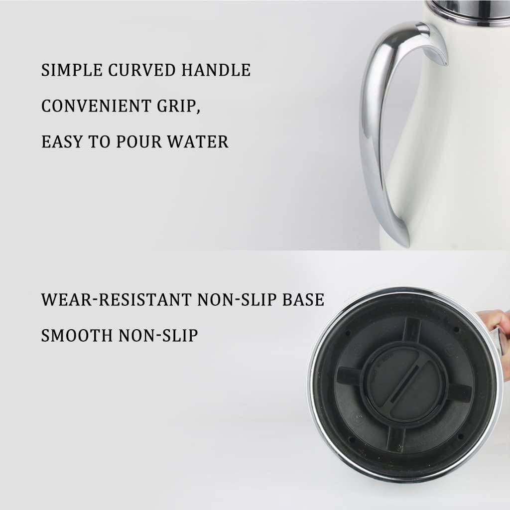 Nowy 1L/33.8OZ thermische koffiekaraf, met glas beklede thermoskan, draagbare reis geïsoleerde karaf, thermische karaf voor thuiskantoor Dzbanek na wodę